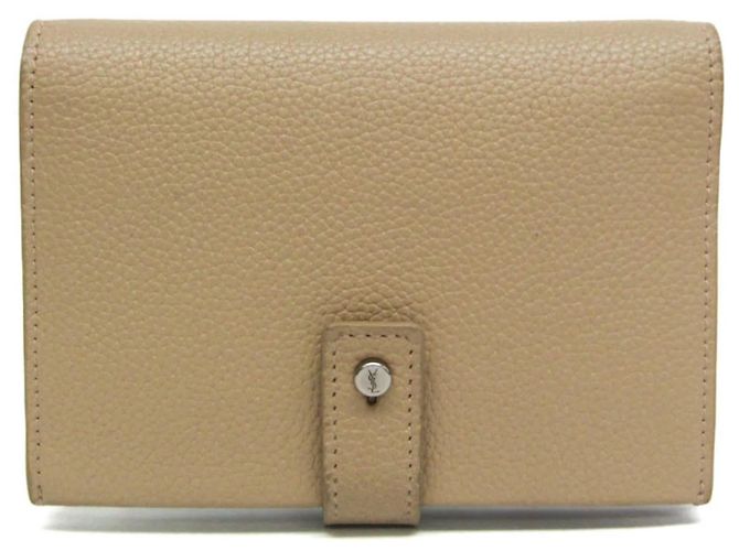 Saint Laurent Sac De Jour Souple Card Case Leather Beige
