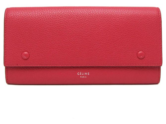 Céline Cartera con solapa multifunción Celine de piel Large Rosa
