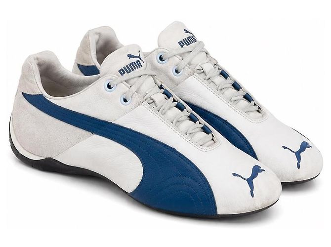 Sneakers Puma Racing Low-Profile Bianco e Blu Navy Grigio