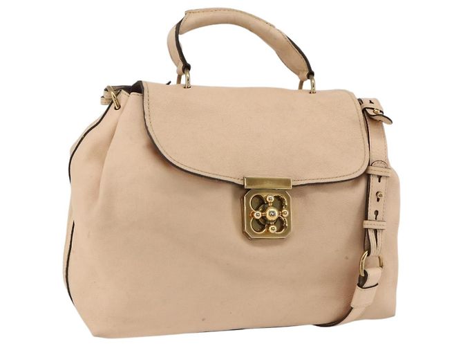 Chloé Borsa a tracolla convertibile Chloe Elsie in pelle Medium Beige