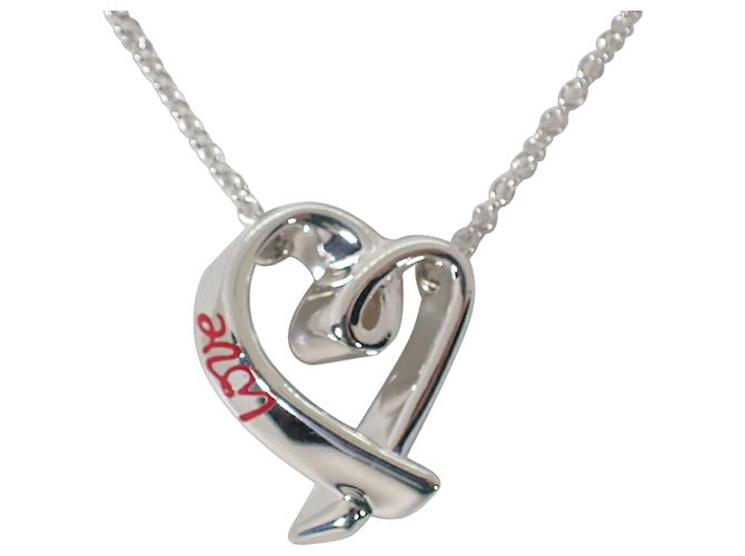 Colar com pingente Tiffany & Co. Loving Heart em prata de lei