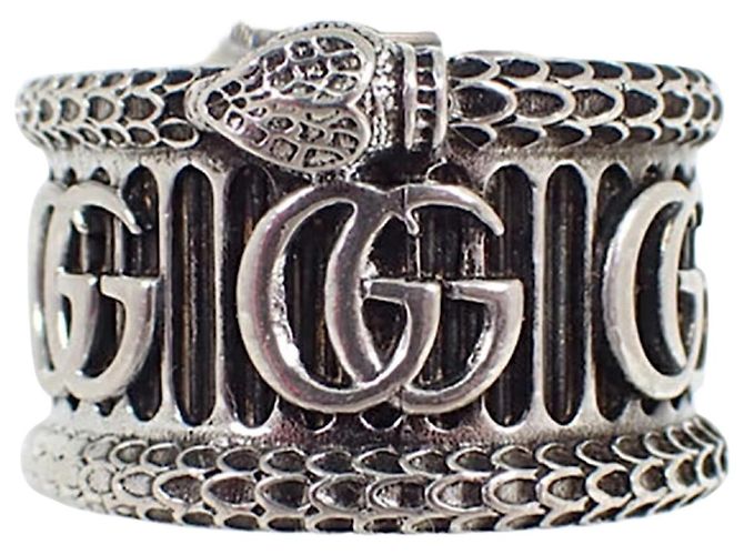 Anel de banda Gucci em prata de lei 925