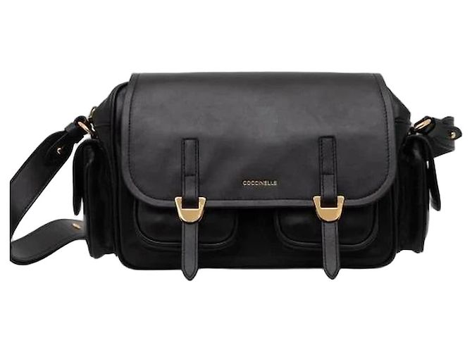 Autre Marque Coccinelle Borsa a Tracolla in Pelle Nera Nero