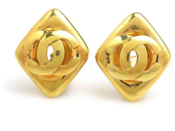 Chanel Clip-Ohrringe in Gold Golden