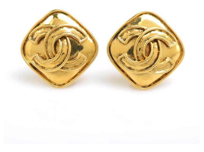 Chanel Clip-Ohrringe in Gold Golden
