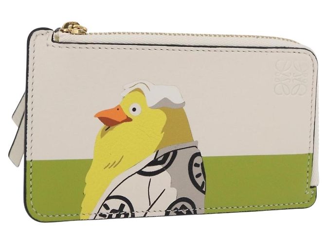 LOEWE �~ Studio Ghibli Spirited Away Ootori-sama Card Case Leather Auth 167376SM
