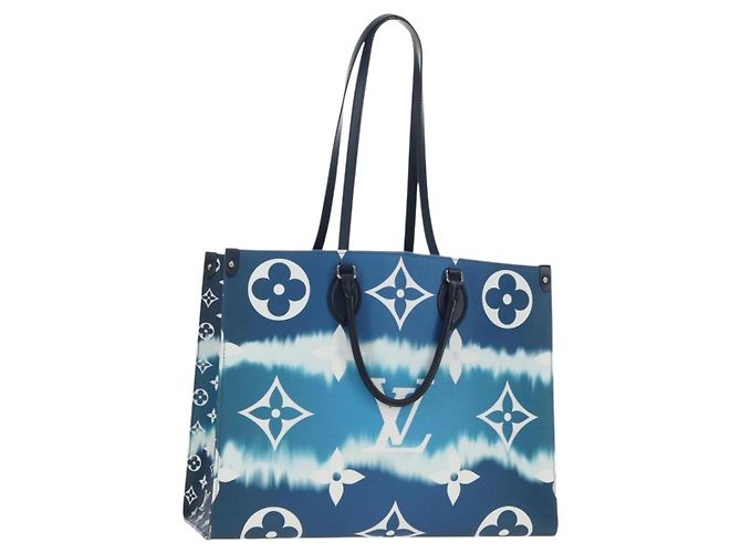 BORSA LOUIS VUITTON LV Escal Monogram On the Go GM Blu M45120 LV Auth 181389SAM