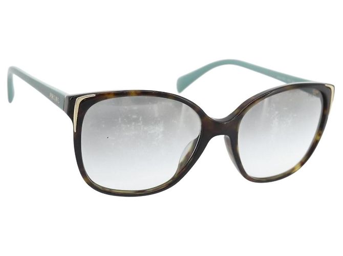 Gafas de sol PRADA de plástico Verde Auth BA13216