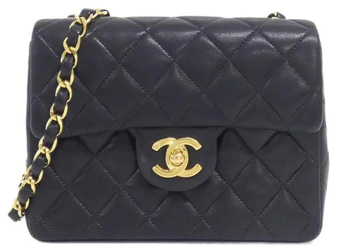 Borsa a tracolla Chanel 1115 in pelle nera Nero