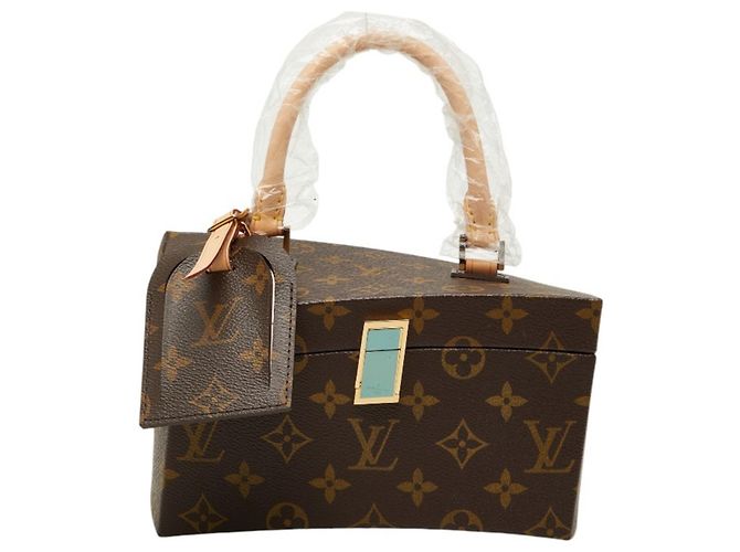Borsa a Spalla Louis Vuitton Twisted Box Marrone