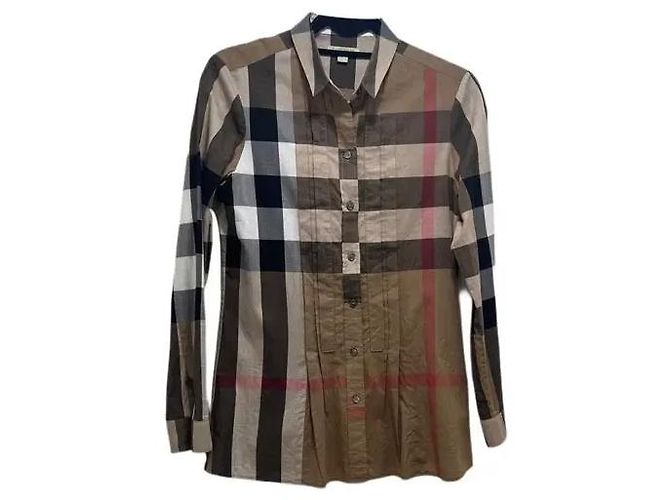 Camicia a quadri Burberry Brit Marrone Beige Marrone scuro