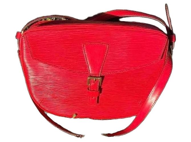 Louis Vuitton Saint Jacques Epi Leather Shoulder Bag Red