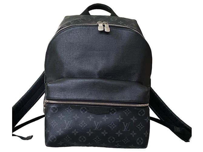 Louis Vuitton Monogram Eclipse Canvas Backpack Black