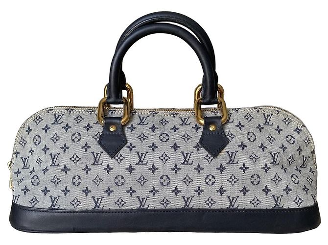 Louis Vuitton Alma Long Monogram Denim - Gris Bleu Monogramme