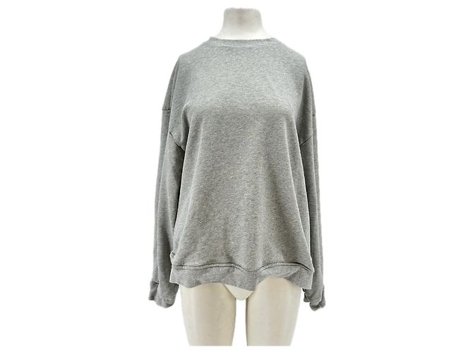 Autre Marque KROST Sweatshirt aus Baumwolle grau 