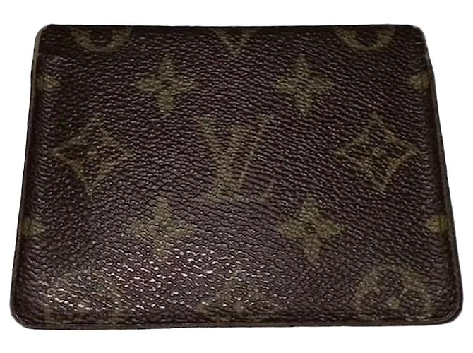 Louis Vuitton Tarjetero Monogram Canvas Castaño Marrón oscuro