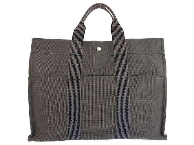 Hermès Sac cabas Hermes Herline MM Gray Marron