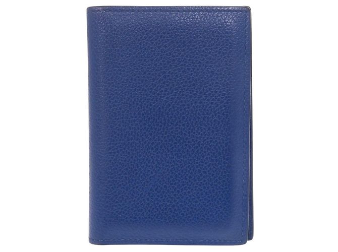 Hermès Hermes Visitenkartenetui in Blue Royal Blau