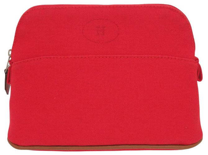 Hermès Hermes Bolide Pouch Mini Handbag Brown Red
