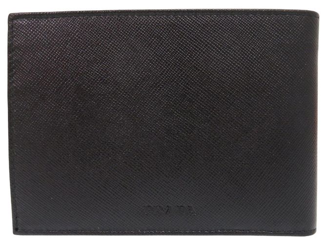 Portafoglio bi-fold Saffiano M738 nero Prada