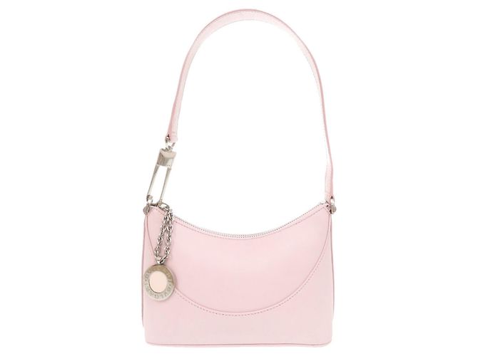 Bulgari Bolsa de ombro em couro rosa Bvlgari
