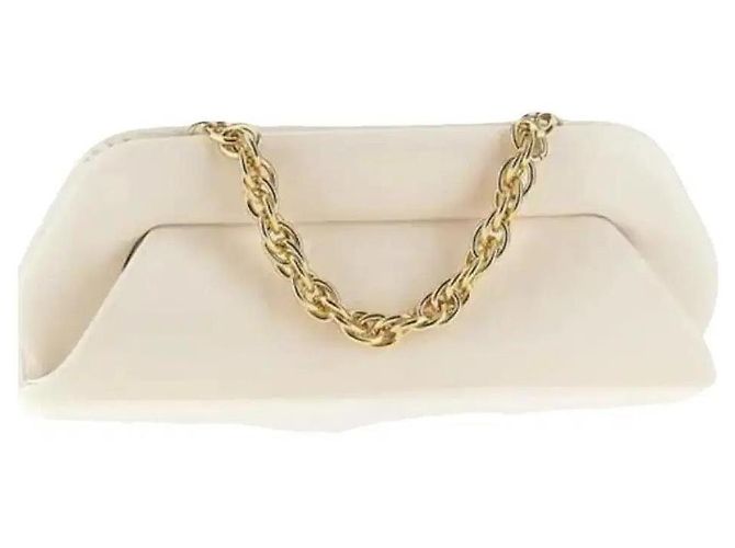 Autre Marque Themoirè Bios Clutch Tasche - Creme Roh