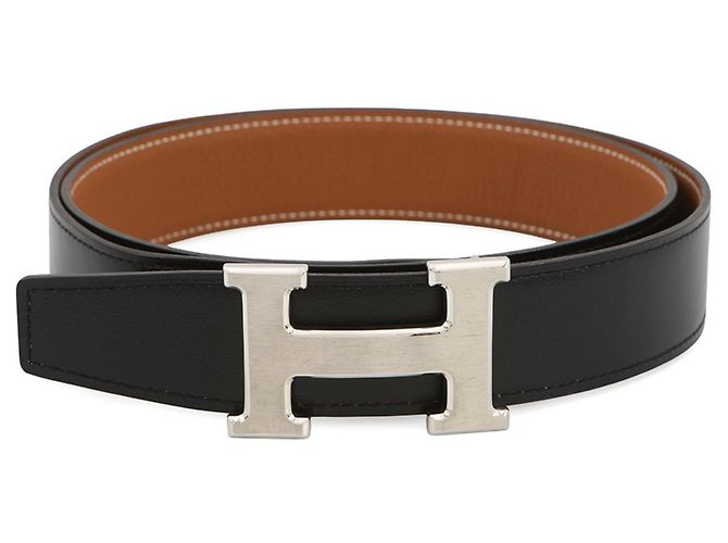 Hermès Hermes Constance H-Belt Reversible Schwarz Golden