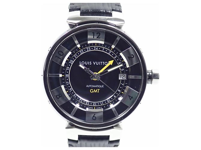 Orologio automatico da uomo Louis Vuitton Tambour GMT