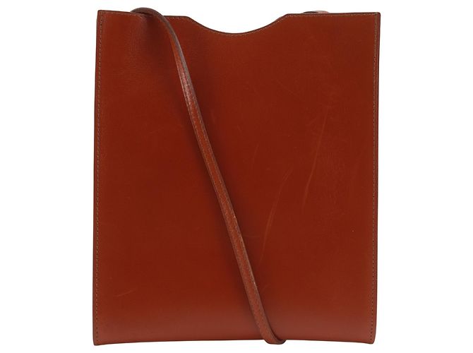 Hermès Borsa a tracolla Hermes Omenito Marrone Rosso