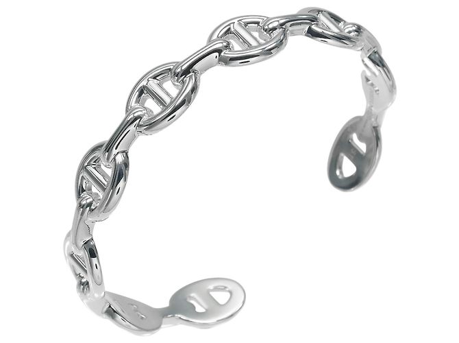 Hermès Pulsera Hermes Chaine d'Ancre Anchene ST Plata