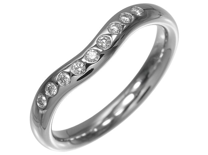 Tiffany & Co. Platin 950 Geschwungener Ring