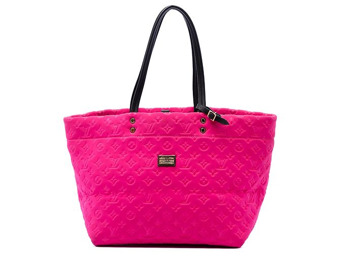 Louis Vuitton Pink Monogram Embossed Neoprene Scuba MM Rosa