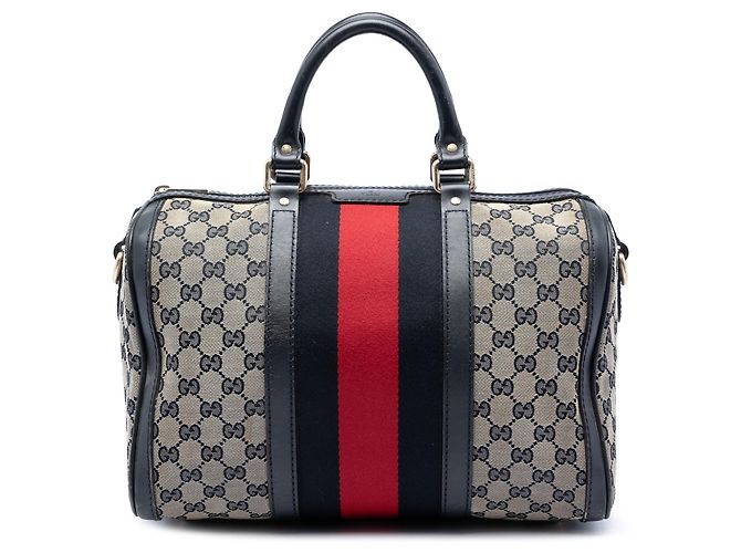 Bolsa Boston Joy em GG Canvas bege Medium da Gucci