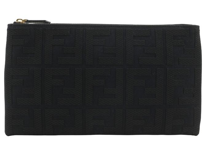 Fendi Medium Flat Pouch Black