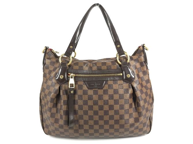 Louis Vuitton Damier Evora MM Tote Bag Brown Damier ebene
