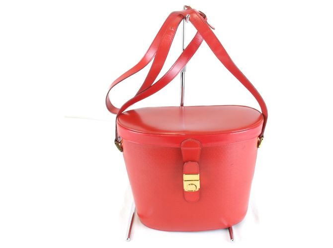 Borsa a tracolla in pelle rossa Gucci Rosso