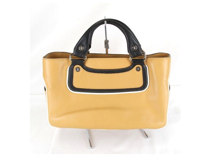 Céline Bolsa de couro marrom Celine