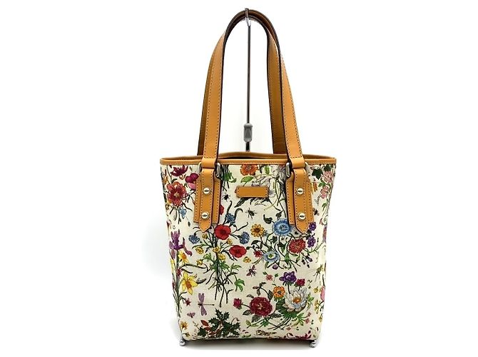 Sac cabas Gucci Flora Marron Orange