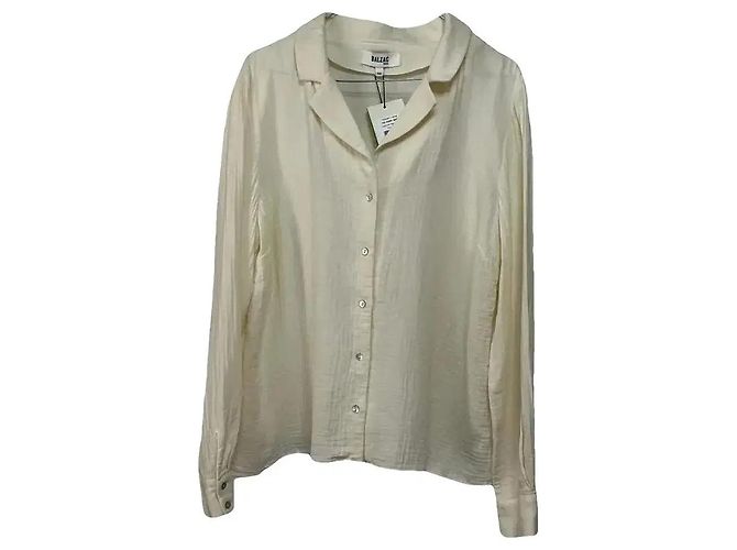 Balzac Paris Camicia Camille in Cotone Biologico - Ecru Crudo