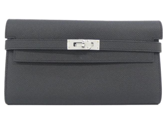 Hermès Hermes Kelly Classic Long Wallet Black