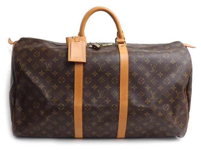 Bolsa Boston Louis Vuitton Keepall 55 Marrom