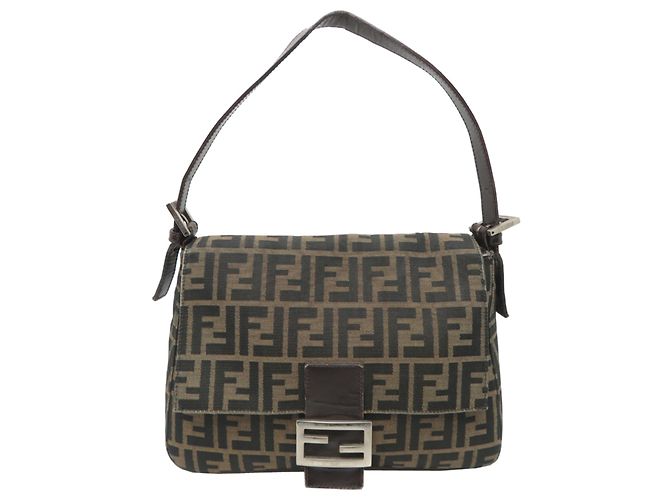 Zucca Borsa a secchiello Fendi Mamma Marrone