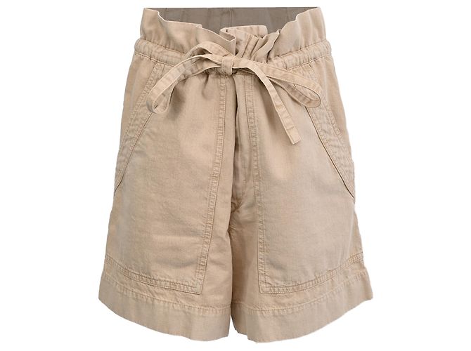 Short jeans Ipolyte Isabel Marant Etoile em algodão bege