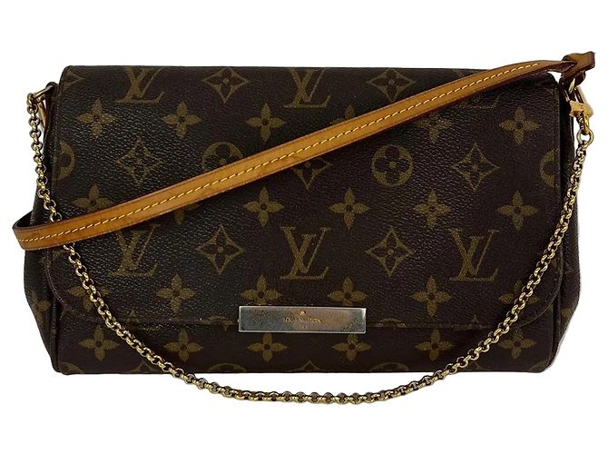 Borsa a tracolla Louis Vuitton Favorite MM Monogram Marrone