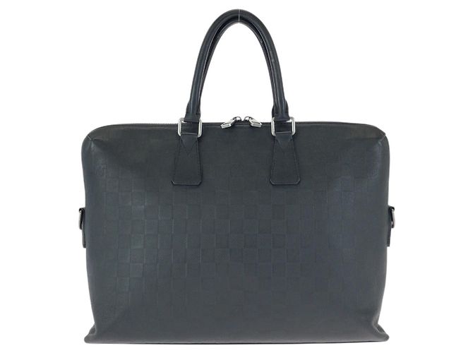 Porte Documents Jour en cuero Louis Vuitton Negro