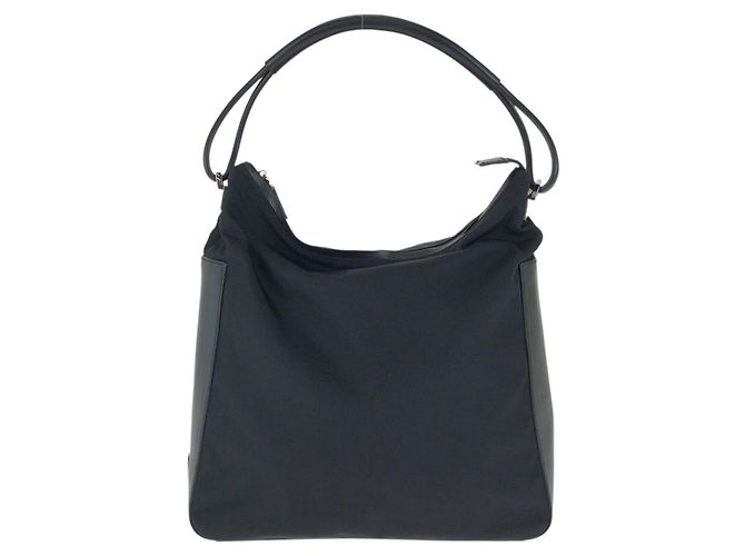 Gucci Nylon/Leather One Shoulder Bag Black