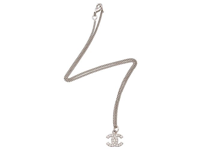 Gabrielle Collar Chanel Crystal CC Plata Metálico
