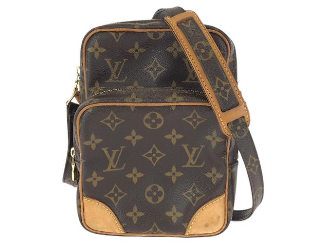 Bolsa Messenger Louis Vuitton Monogram Amazon Marrom