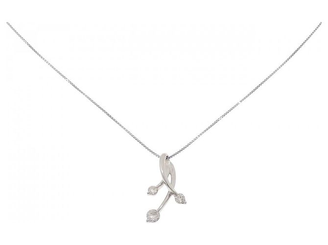 Autre Marque Collar de Diamante PT900 PT850 Plata