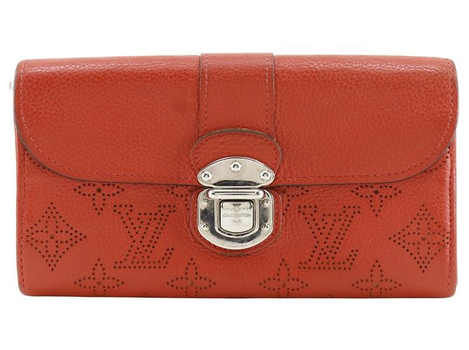 Louis Vuitton Iris Wallet Mahina Leather Red